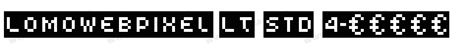 LomoWebPixel LT Std 4字体转换